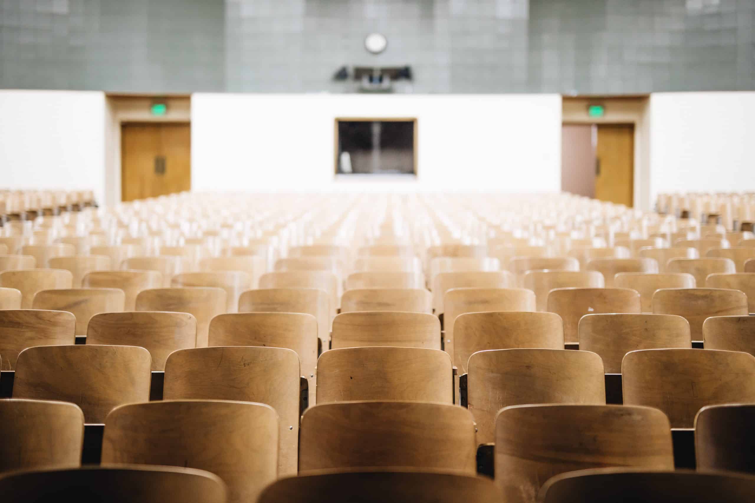 Image of an empty lecture hall