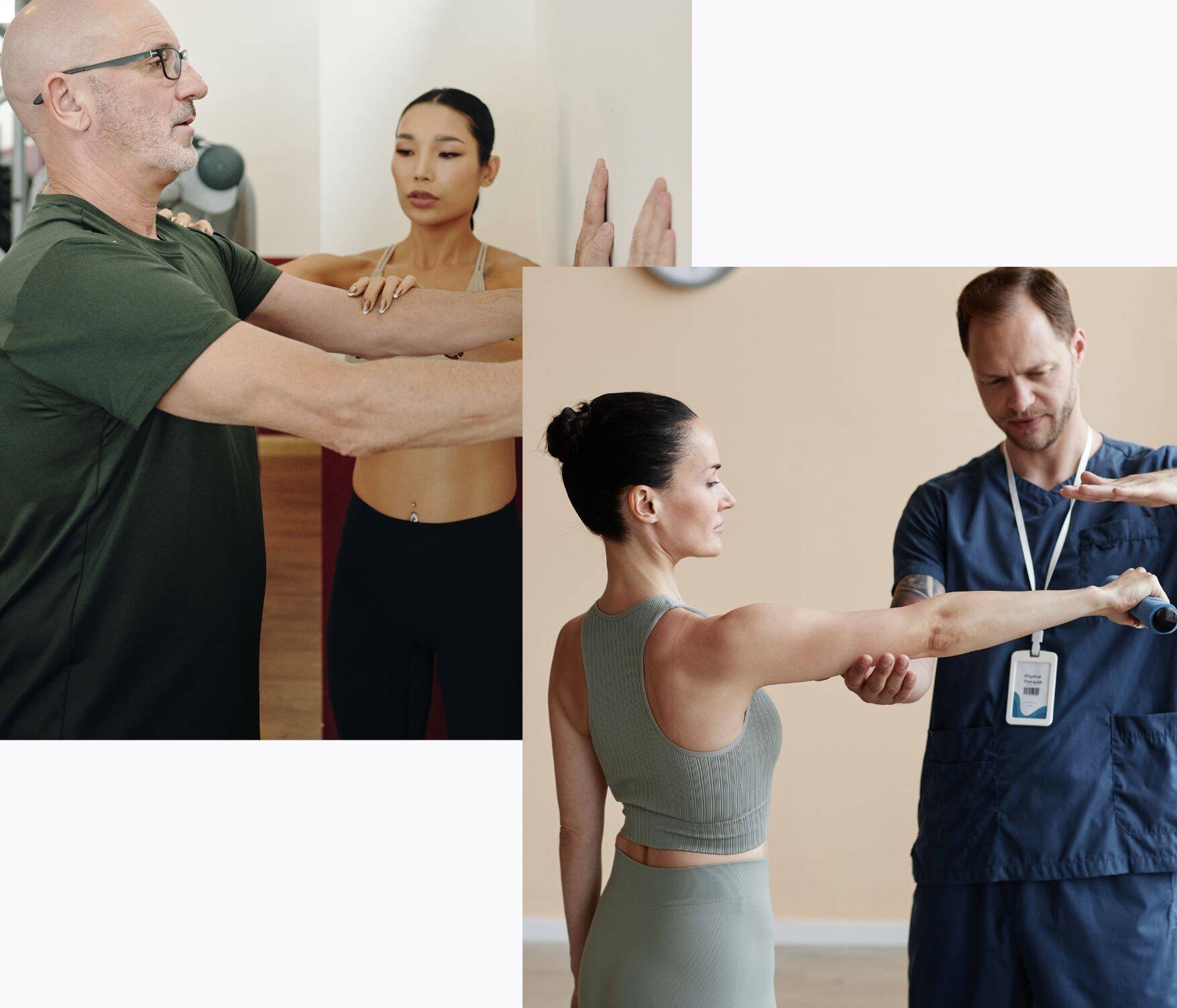 Kinesiology exercises on female and male Kinesiology exercises on female and male