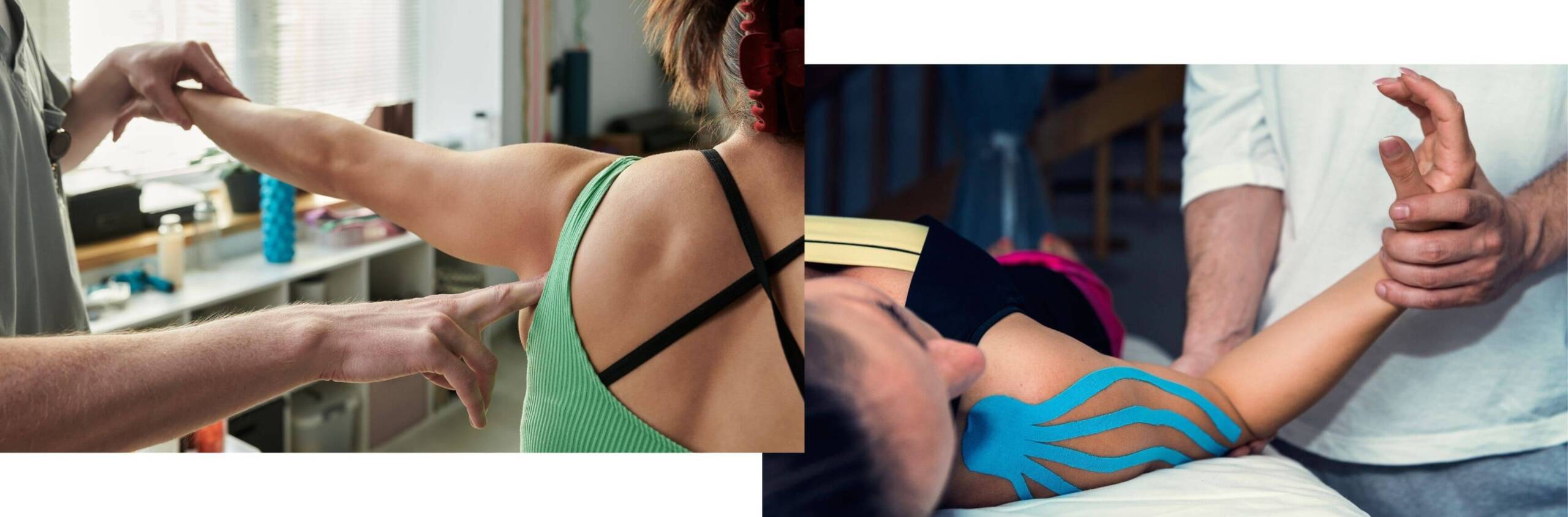 Kinesiology exercises on female and male Kinesiology exercises on female and male